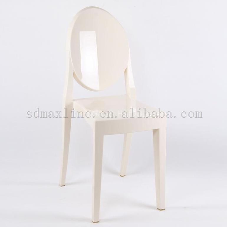 Transparent Purple Acrylic Plastic Armless Ghost Chairs for Dining