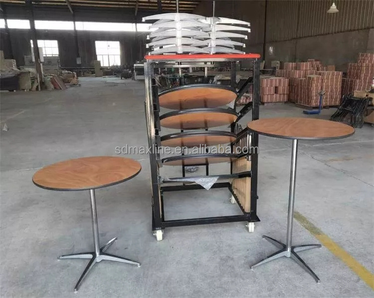 Coffee Restaurant Solid Wood Round Outdoor Wedding Banquet Cocktail Table