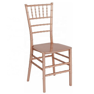 High Quality Home Furniture Rose Gold Color Design Fancy Wedding Decorative Chairs For Living Room Hotel Outdoor Events