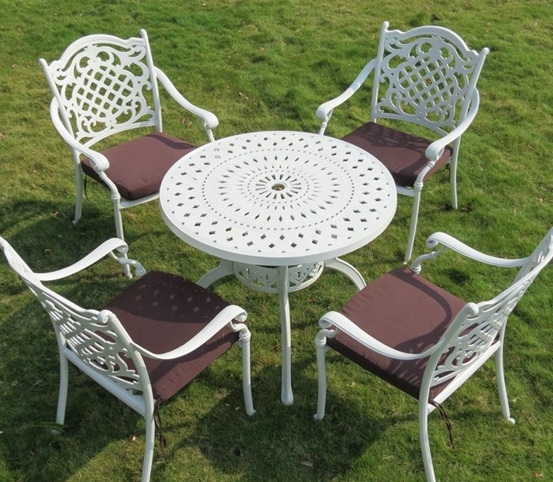 Wholesale Cheap Chairs Outdoor Furniture Garden Set Waterproof Patio Cast Aluminum Table And Chair