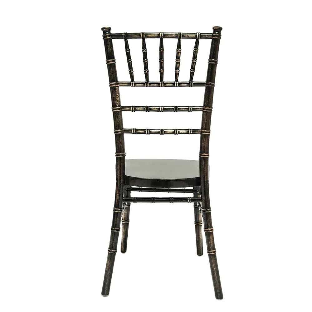 UK Style High End Washed Black Festival Wedding Event Bamboo Chiavari Chair