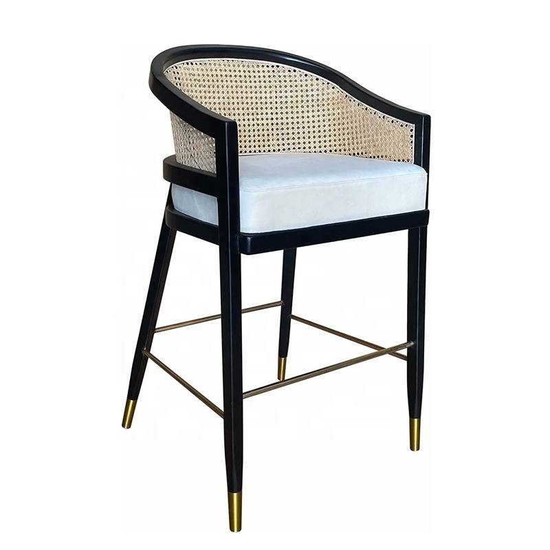 Cheap Online Selling Garden Bar Stools Rattan Furniture Outdoor Cane Nordic Rattan Bar stool