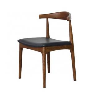 Nordic Style Hans Wegner Wooden Elbow Dining Chair OX Horn Chair For Restaurant Furniture