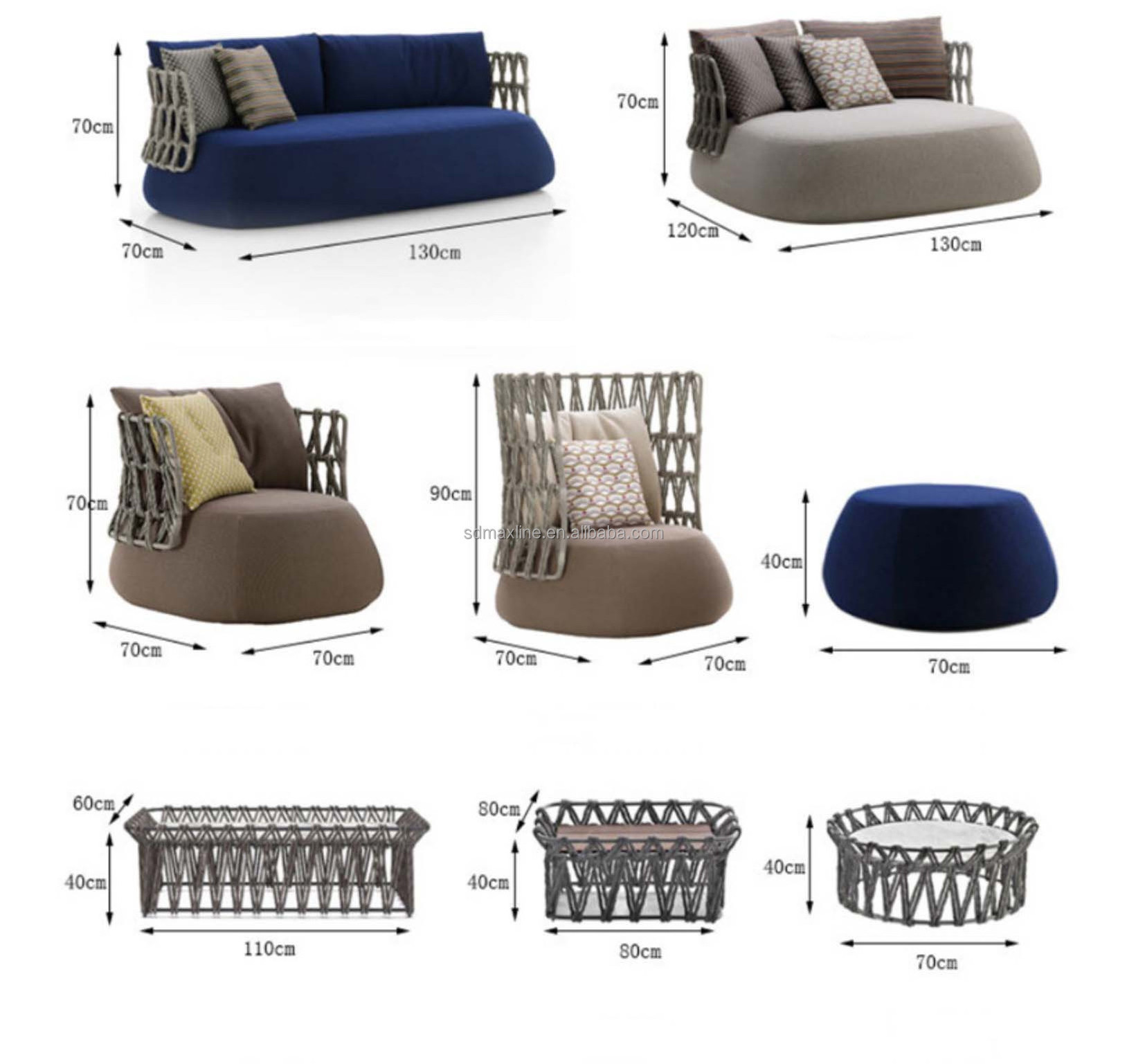 Customize Patio Villa Hotel Resort Garden Sofa Set Outdoor Furniture