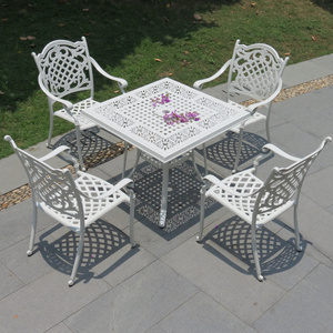 Wholesale Cheap Chairs Outdoor Furniture Garden Set Waterproof Patio Cast Aluminum Table And Chair