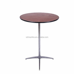 Round Plywood Party Wedding Event Bar Side Table Cocktail High Table