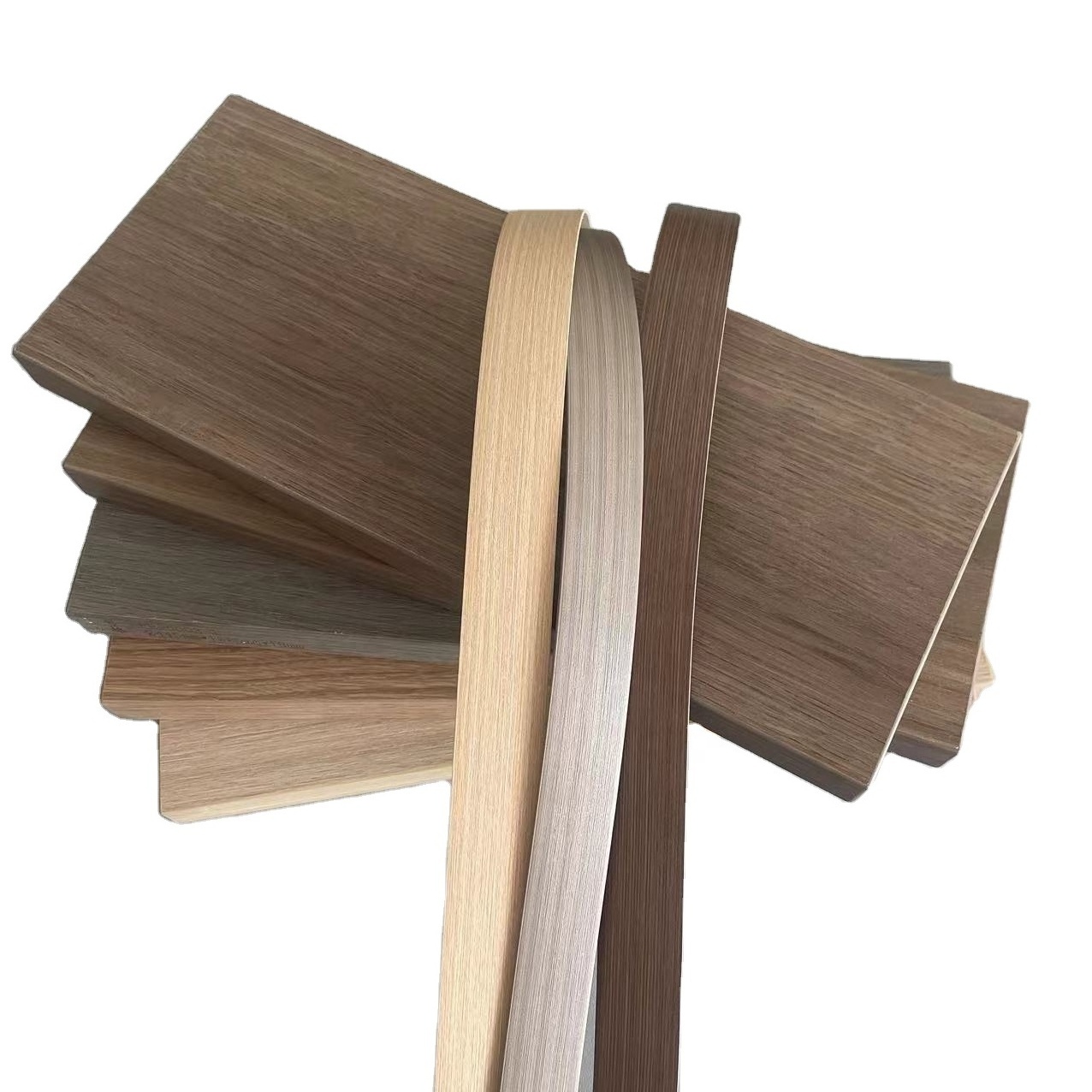 Customized available PVC edge strips for particle board countertop edging trim pvc abs edge banding