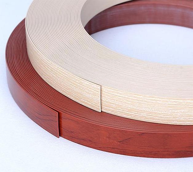 Customized available PVC edge strips for particle board countertop edging trim pvc abs edge banding