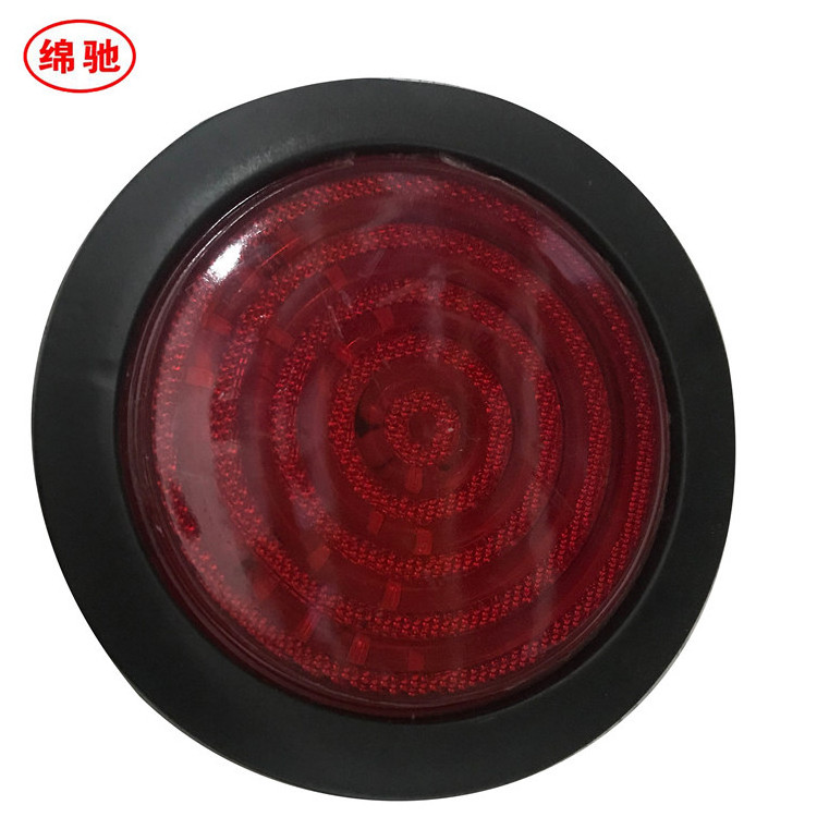 Factory Supply 24V 4 Inch LED Tail Light  Round Stop Turn Tail Signal Rear Light For Truck Trailer