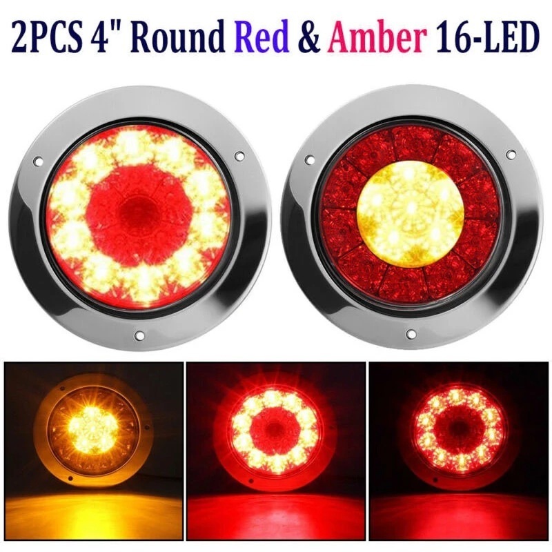 Factory Wholesale 4 Inch 12V LED Truck Rear Tail Light LED Truck Marker Light For Many Trucks