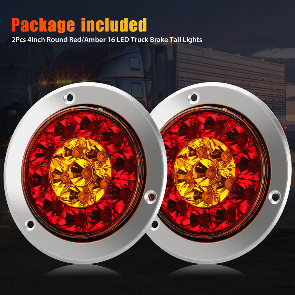 Factory Wholesale 4 Inch 12V LED Truck Rear Tail Light LED Truck Marker Light For Many Trucks