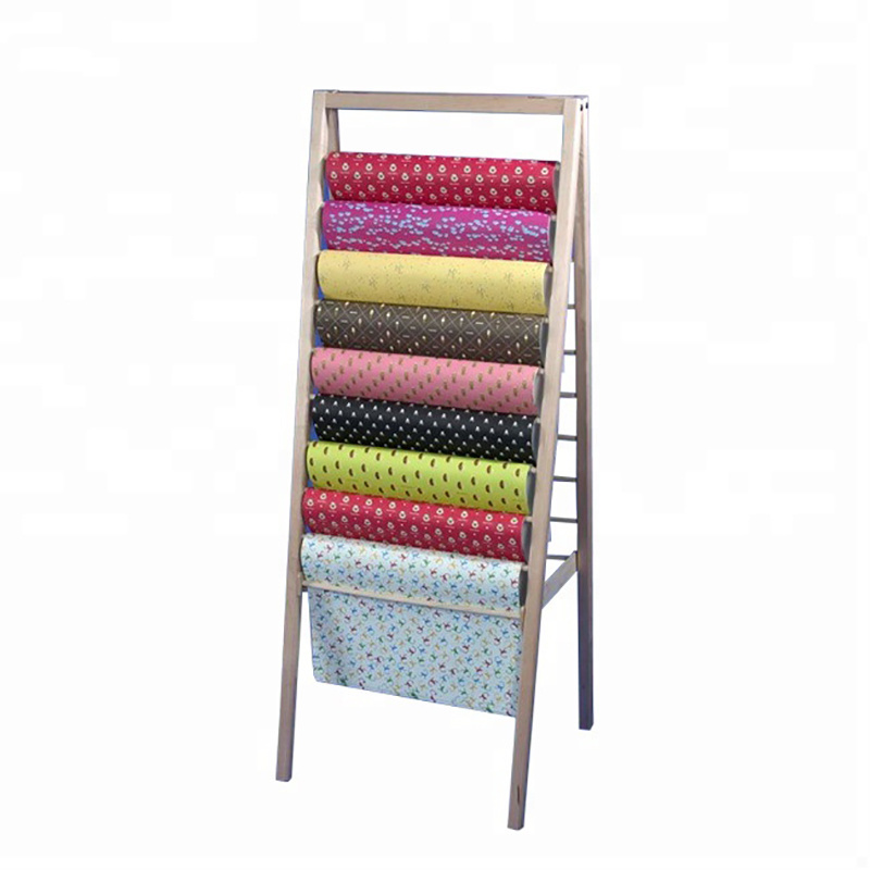 Good Quality Fabric Roll Display Stands Retail Fabric Display Rack