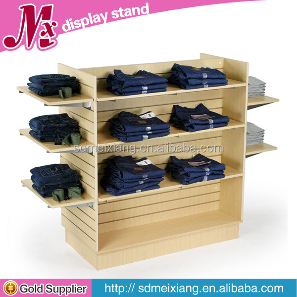 MX-MCL055 wooden clothes display rack for wood floors / children clothes display stand / clothing shop display stands