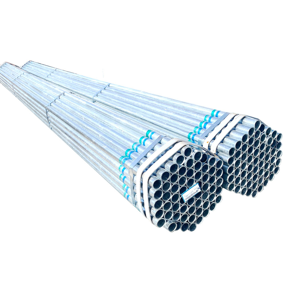 dn25 1 inch 4 inch 75mm large diameter round square galvanized steel pipes for solar lights