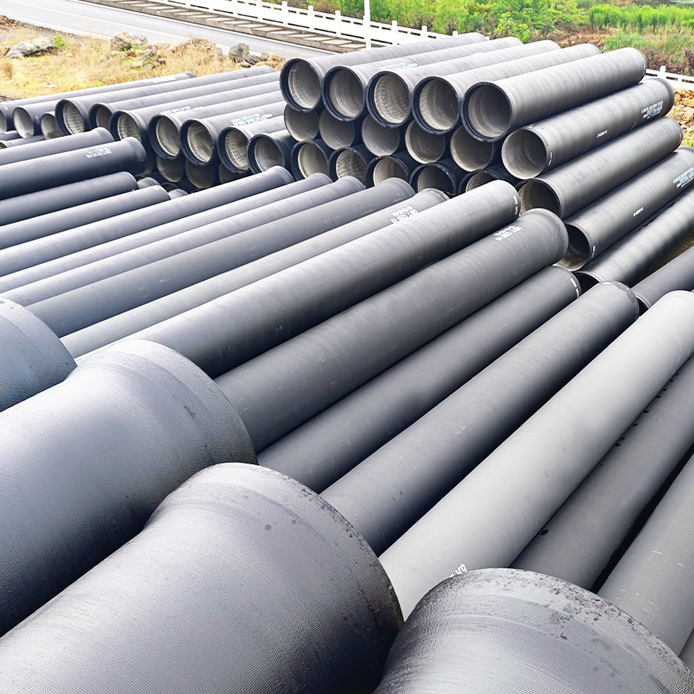 Wholesale customized good quality water system ductile iron pipe with spigotbs en 598  c25 c30 c40 dn600 double flange