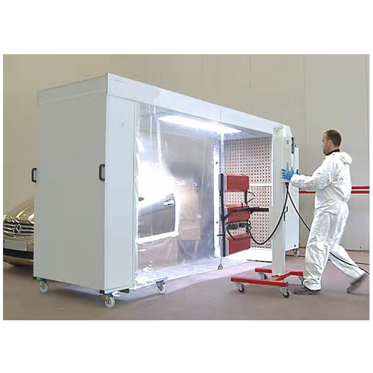 Custom Small Mobile Movable Spray Paint Booth