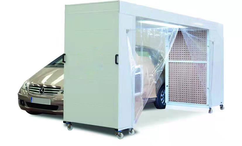 Custom Small Mobile Movable Spray Paint Booth