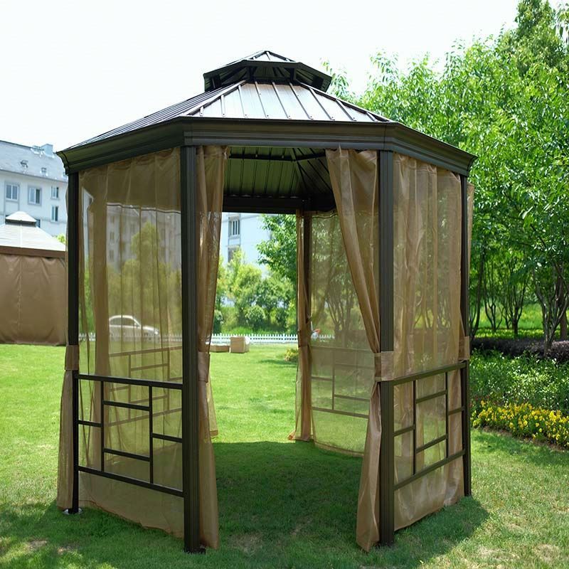 Luxury Portable Outdoor Tenda Gazebos Customized DIY BBQ Sunjoy Replacement Parts Pergola Gazebo