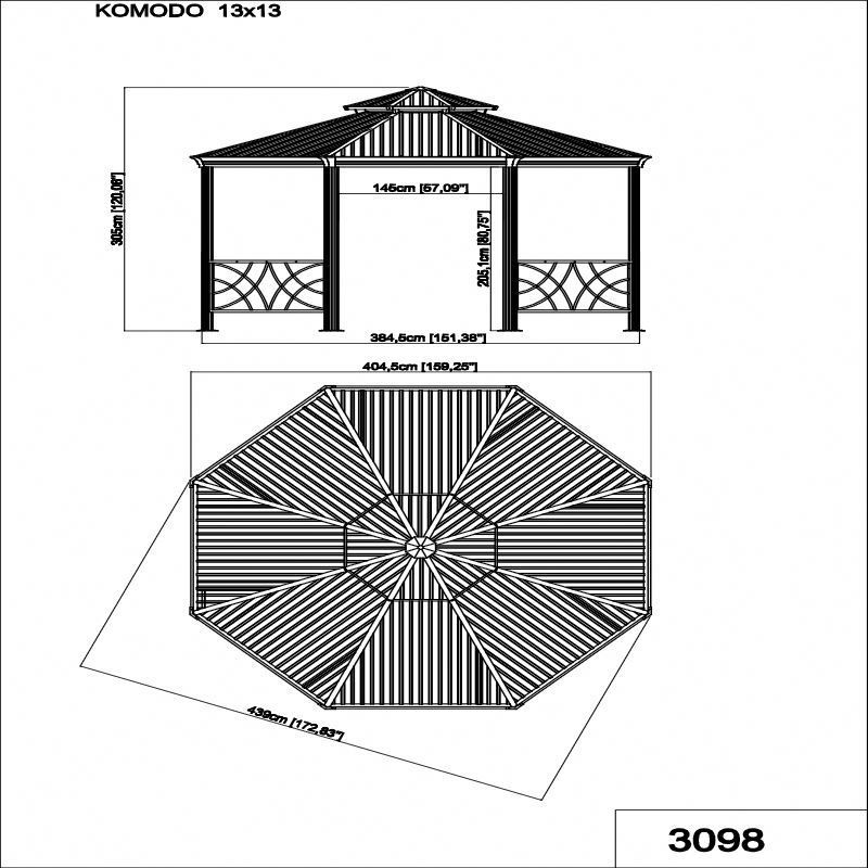 Luxury Portable Outdoor Tenda Gazebos Customized DIY BBQ Sunjoy Replacement Parts Pergola Gazebo