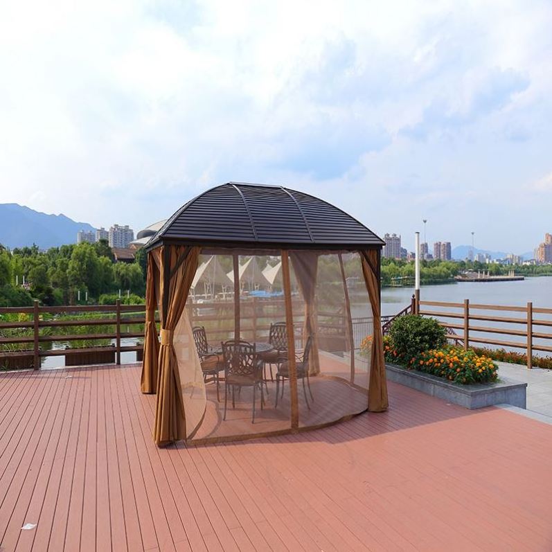 cheap aluminum roof outdoor canopy special offers garden line cast wrought iron steel metal frame gazebo for balcony