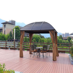 cheap aluminum roof outdoor canopy special offers garden line cast wrought iron steel metal frame gazebo for balcony