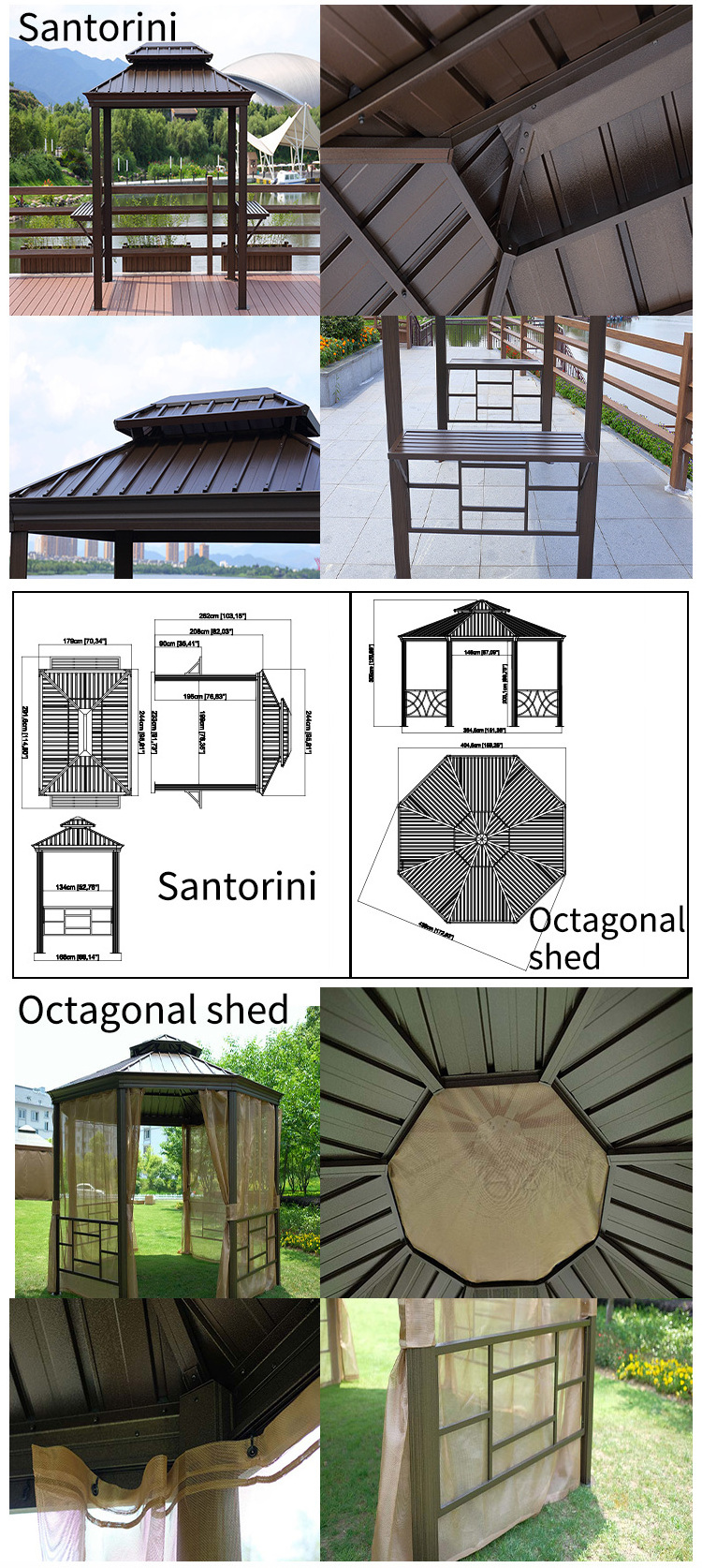 CoastShade 8 x 5 Grill BBQ Gazebo Double Tiered Replacement Canopy Roof Outdoor Barbecue Gazebo Tent Roof Top