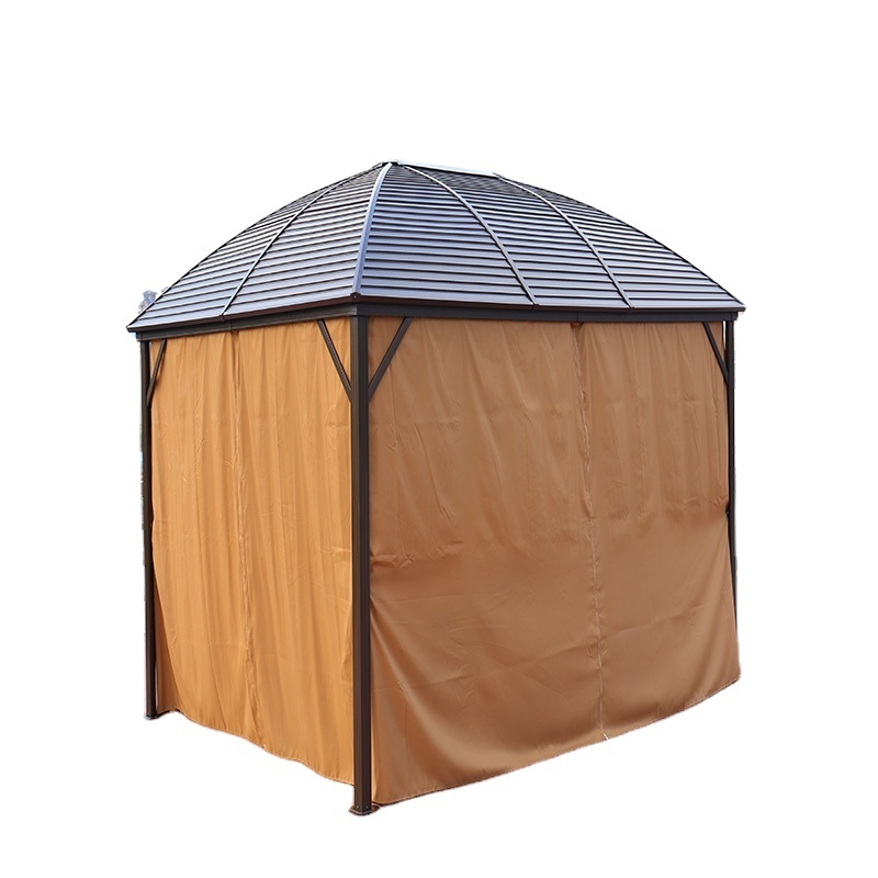 Canada market hardtop round metal gazebo 3x4