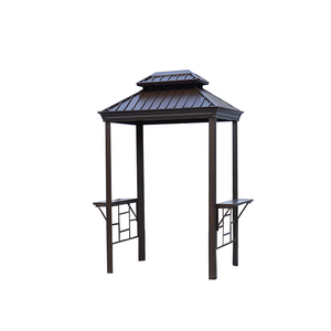 BBQ Pergola  3*4 M Gazebo Outdoor Aluminum Grill Gazebos with Galvanized Steel  Patios Deck Backyard