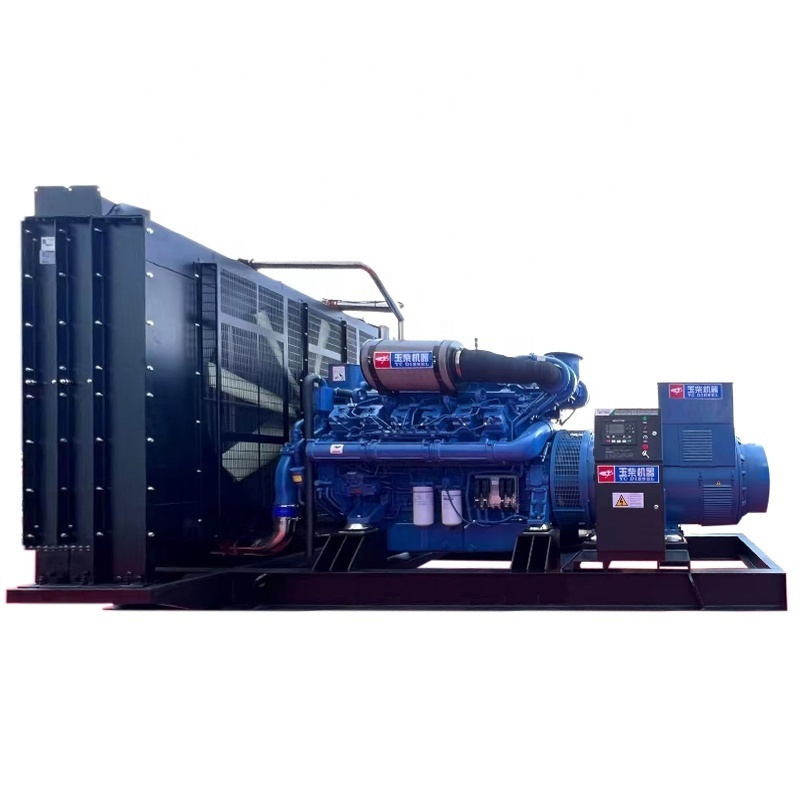 1520kw 1900Kva Yuchai diesel electric  power big electric brushless alternator industrial electric power genset diesel generator