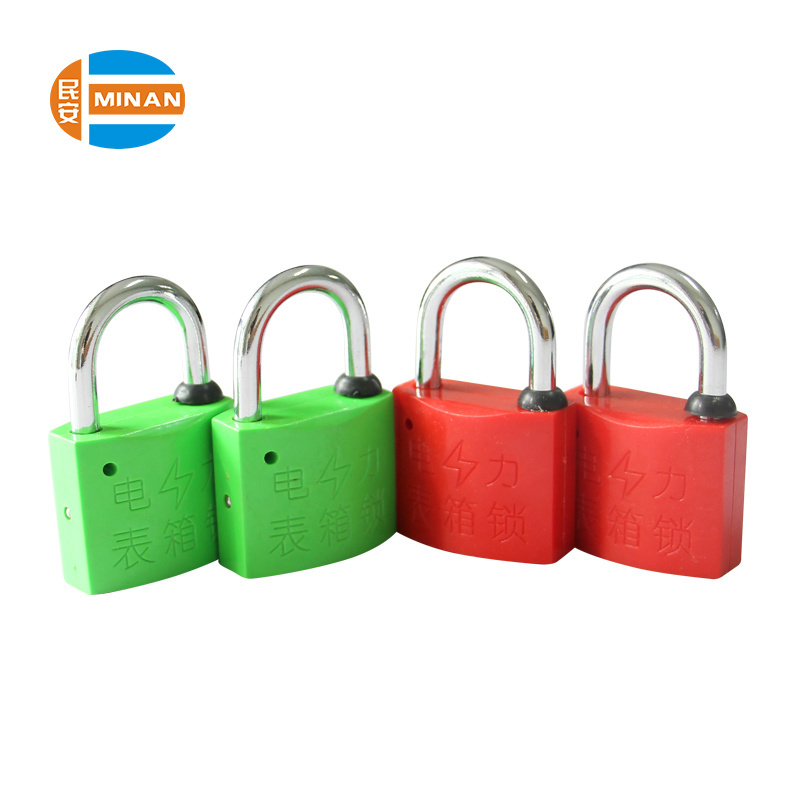 MA - PD 8004 25 mm security  steel shackle plastic padlock seal with master key