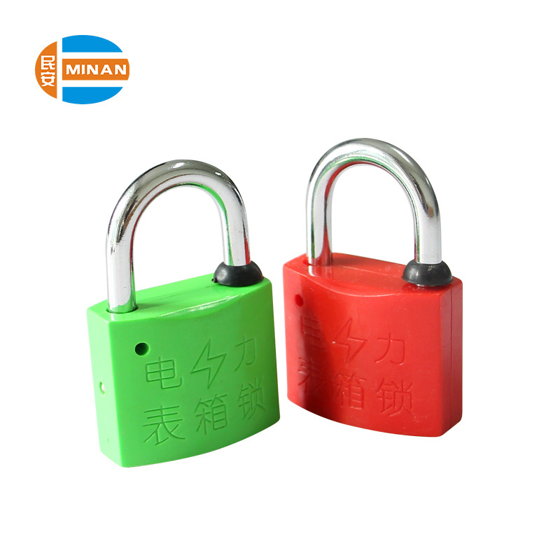 MA - PD 8004 25 mm security  steel shackle plastic padlock seal with master key