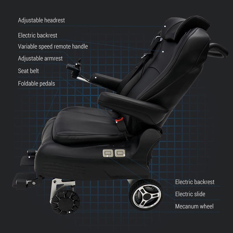 MPV SUV van modified luxury car adjustable rotating lift car seat for disabled elderly wheelchair users