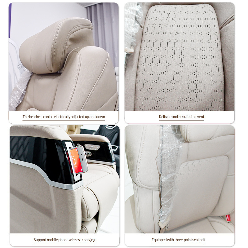 diy camper retrofit vito caravan car seat smart  vip seat for van for mpv suv luxury leather bus seat with ccc