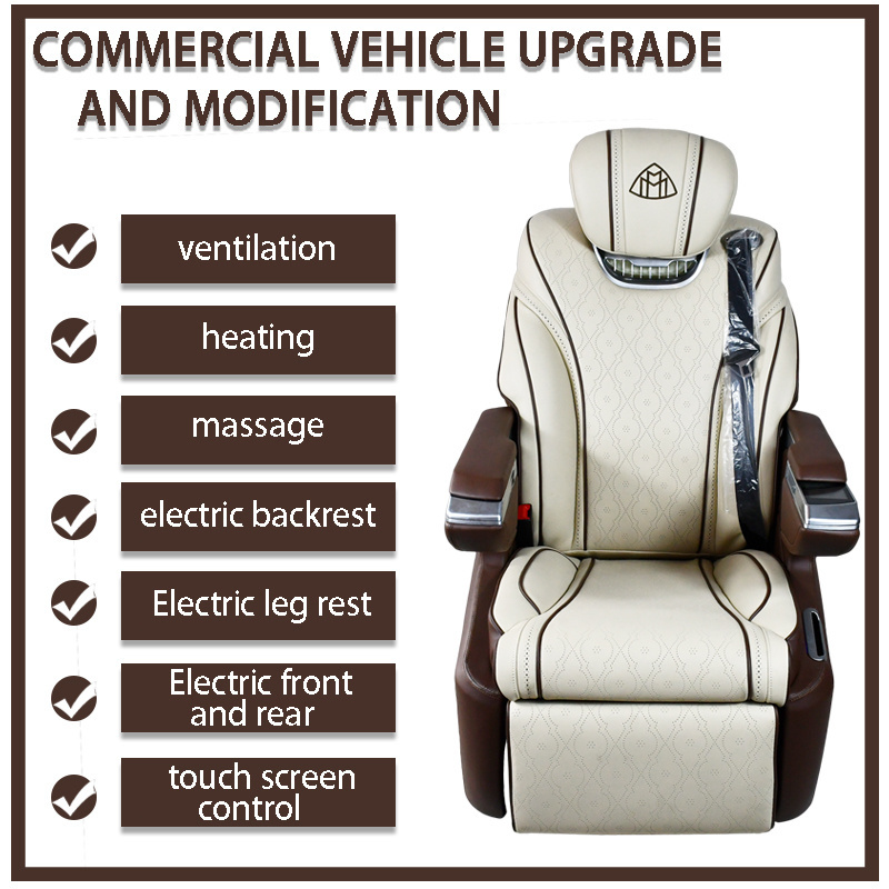 Car Power Seat Mercedes Sprinter Napa Leather Aircraft Seat