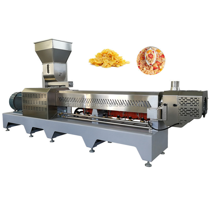 Professional corn flakes making extruder machine processing line and machine