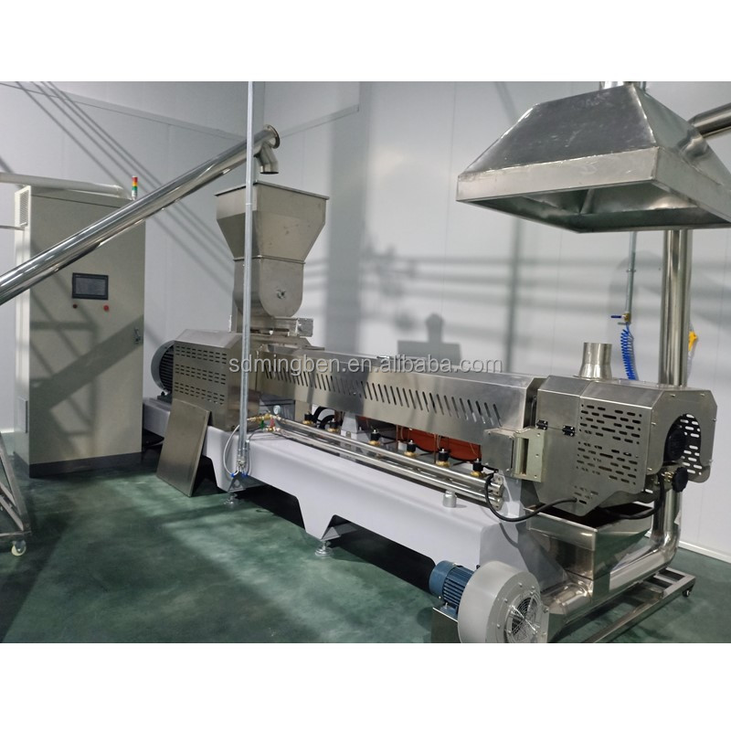 Automatic Twin Screw Extruder Corn Chips Food Making Puff Snack Machine