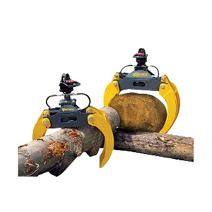 MONDE hydraulic grapple 4 to 9 ton excavator grabs with 360 rotation 3 point log grapple