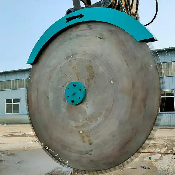 MONDE High efficiency rotary rock saw cut shear hard geology excavator rock saws excavator rock cutter