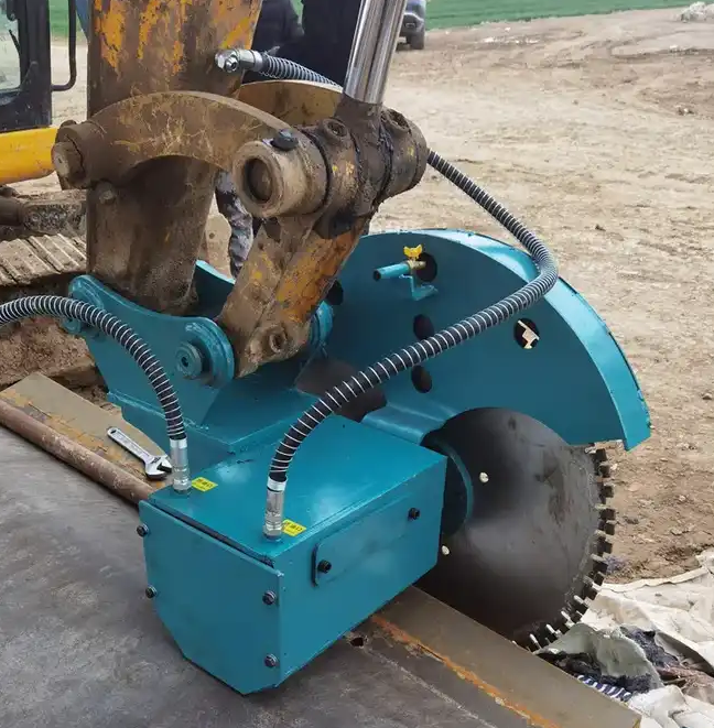 MONDE High efficiency rotary rock saw cut shear hard geology excavator rock saws excavator rock cutter