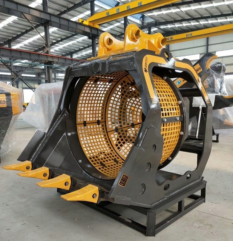 MONDE Factory Supplying mini rotary bucket for sifting sand screening bucket for Caterpillar