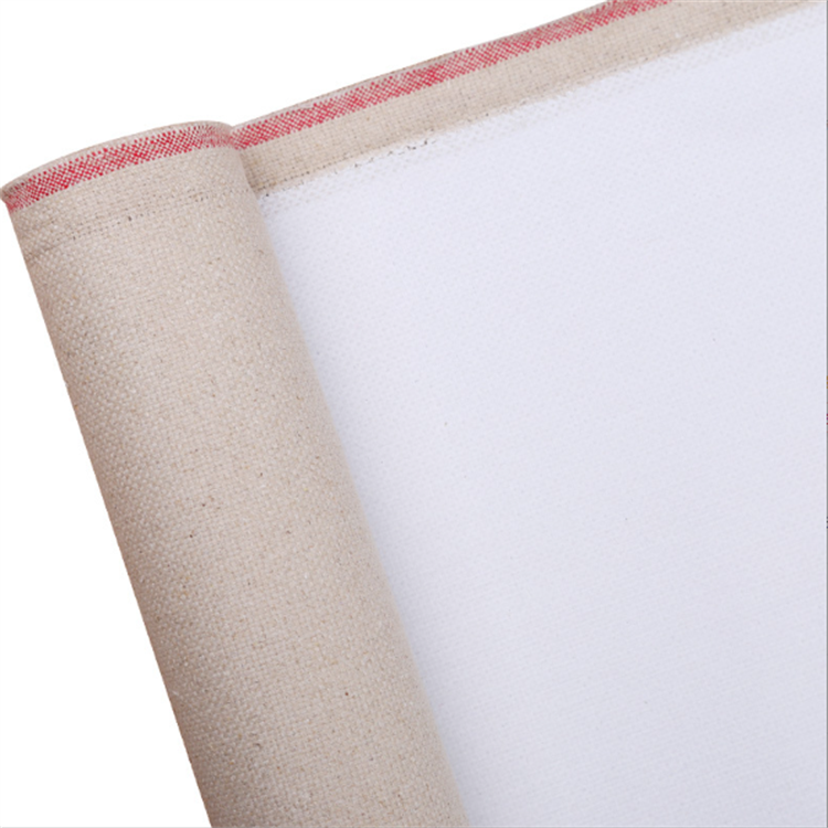 wholesale artist linen canvas roll acrylic primed Cotton Canvas Roll of Canvas fabric roll for painting