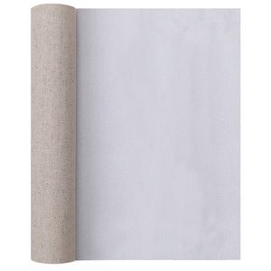 wholesale artist linen canvas roll acrylic primed Cotton Canvas Roll of Canvas fabric roll for painting