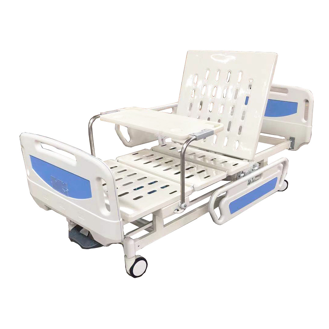 Medical Furniture ABS guardrail Icu Nursing Hospital Bed For Patients