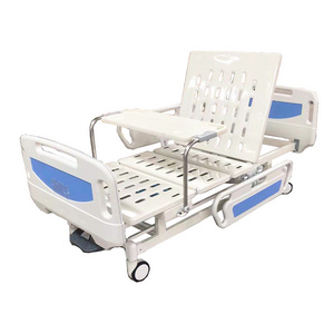 Medical Furniture ABS guardrail Icu Nursing Hospital Bed For Patients