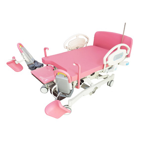 Gynaecological Examination Bed With Stirrups Electric Medical Gynecological Operating Table