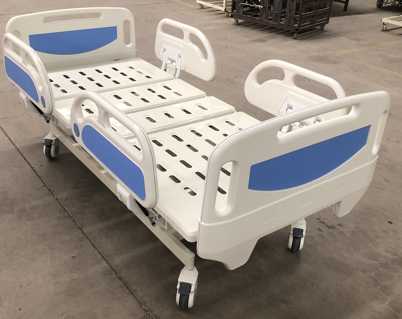 Medical Furniture ABS guardrail Icu Nursing Hospital Bed For Patients