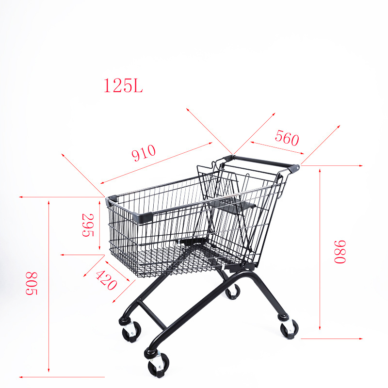 MX17 Manufacturer Supplier Supermarket Trolley Shop Carts Grocery Shopping Cart With Seats