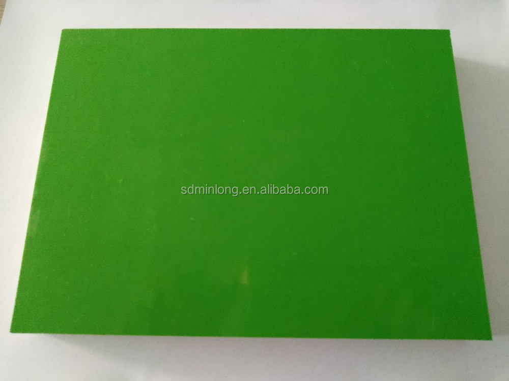 4x8 feet 9mm to 21mm Green blue colored PP PVC thin hard plastic plywood sheet