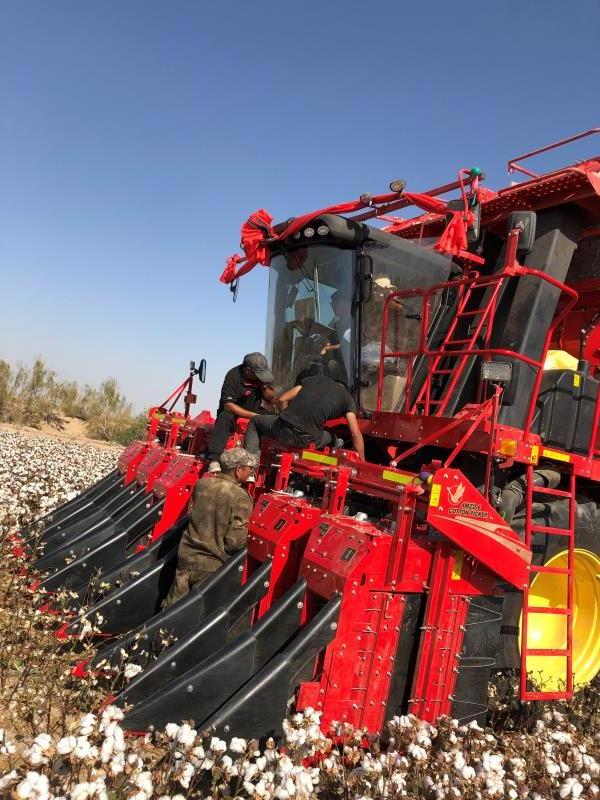 410 kw power cotton harvester agricultural machine cotton picker with 6 rows