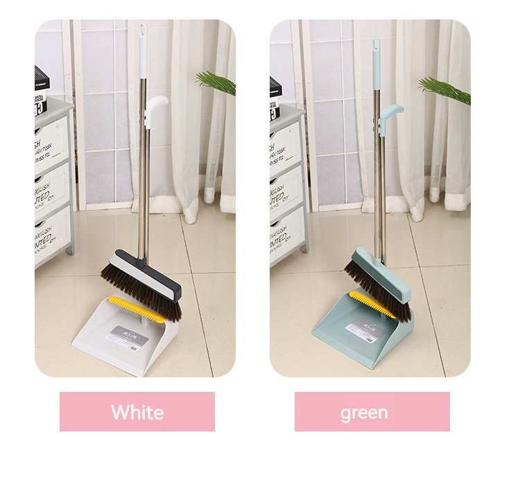 Meijialiang's new design household cleaning teeth scraper broom supplier set broom